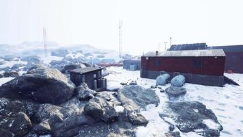 Aussicht von verlassen Polar- Bahnhof video