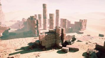 ruines de ancien ville de palmyre video
