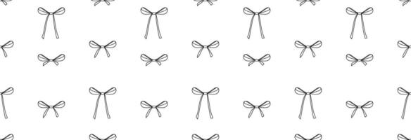 Bows on a white background. vector