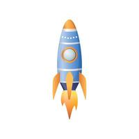 Space rocket launch. vector