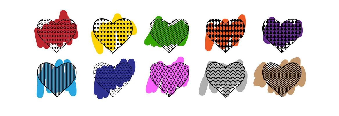 Heart icon in different variations.