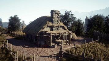 Traditional hut in the Westfjords in Iceland video