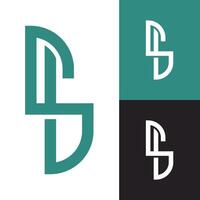 moderno minimalista si inicial letra logo. creativo alfabeto si logo para negocio, marca, ropa, agencia,. vector