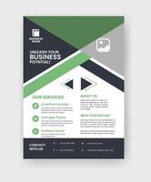 Case Study Layout Flyer. Minimalist Business Report with Simple Design. vector