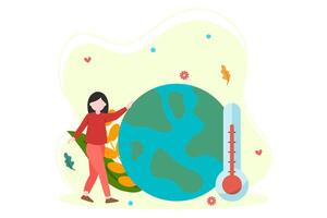 Earth Day Flat Illustration Design vector