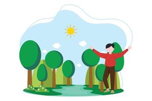 Earth Day Flat Illustration Design vector