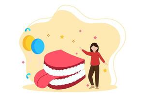 April Fools Flat Illustration Design vector