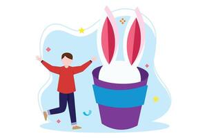 April Fools Flat Illustration Design vector