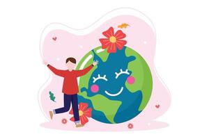 Earth Day Flat Illustration Design vector