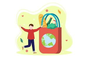 Earth Day Flat Illustration Design vector