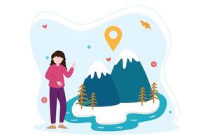 Weekend Holiday Flat Illustration Design vector