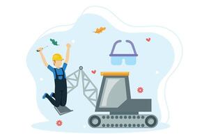 Labour Day Flat Illustration Design vector