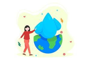 Earth Day Flat Illustration Design vector