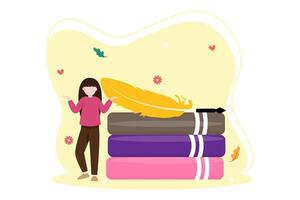 World Book Day Flat Design vector