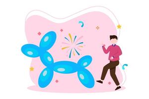 April Fools Flat Illustration Design vector