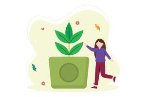 Earth Day Flat Illustration Design vector