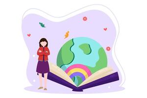 World Book Day Flat Design vector