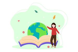 World Book Day Flat Design vector