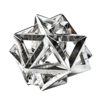 strahlend Reflexionen Silber Geometrie Skulpturen leuchten Räume png