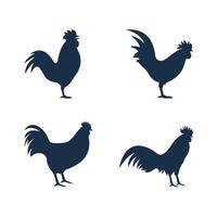 Rooster icon template design vector