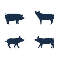 Pig icon template design vector