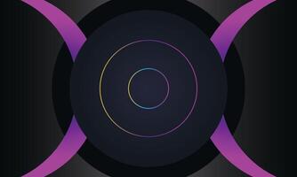 Modern RGB technology background with circle square and crescent moo vector