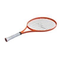 dynamisch contrast oranje en wit tennis racket schittering png