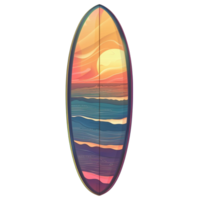 kleurrijk surfboard verzameling toevoegen een plons van pret naar uw strand ervaring png