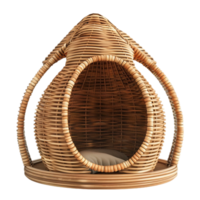 Rattan Luxury Exquisite Cat House Basket Offering Style and Comfort png