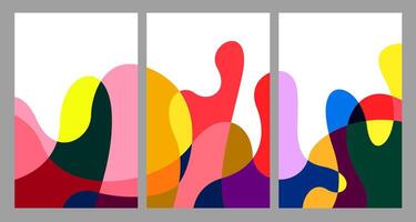 Illustration colorful liquid and fluid abstract for banner template vector