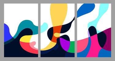 Illustration colorful liquid and fluid abstract for banner template vector