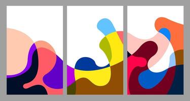 Illustration colorful liquid and fluid abstract for banner template vector