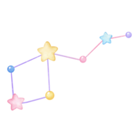 illustration of stars, A cute cartoon drawing of stars png