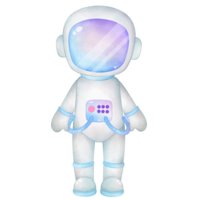 A Cute pastel astronaut illustration, hand drawn astronaut clipart png