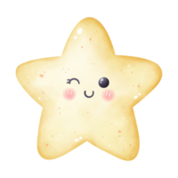 illustration of star, A cute cartoon drawing of a star png