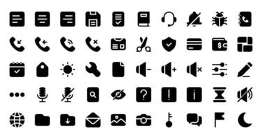 conjunto de iconos de interfaz de usuario vector