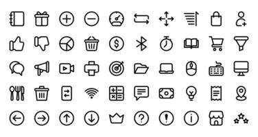 User Interface Icon Set vector