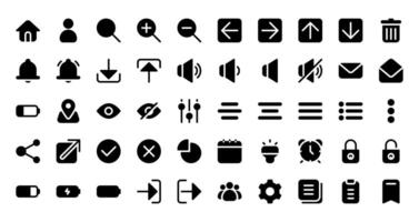 User Interface Icon Set vector