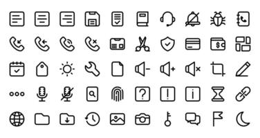 User Interface Icon Set vector