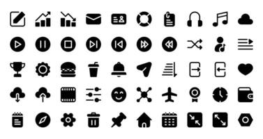 User Interface Icon Set vector