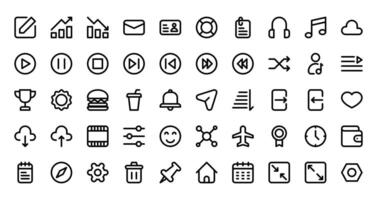 User Interface Icon Set vector