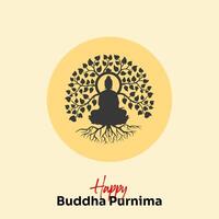 Buda purnima, Buda jayanti, contento vesak día social medios de comunicación póster vector