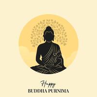 Buda purnima, Buda jayanti, contento vesak día social medios de comunicación póster vector
