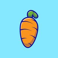 Carrot Cartoon Icons Illustration. Flat Cartoon Concept. Suitable for any creative project. vector