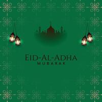 eid Alabama adha Mubarak islámico festival celebracion antecedentes vector