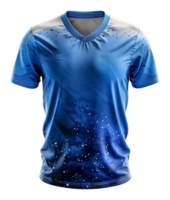 calcio maglia modello modello con davanti Visualizza, generato ai png