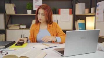 A woman who receives good news. video