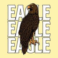 Eagle animal art and illustration vector