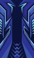 Racing style geometric abstract background. Sublimation printing jersey fabric template vector