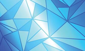 Blue gradient geometric low poly abstract background vector